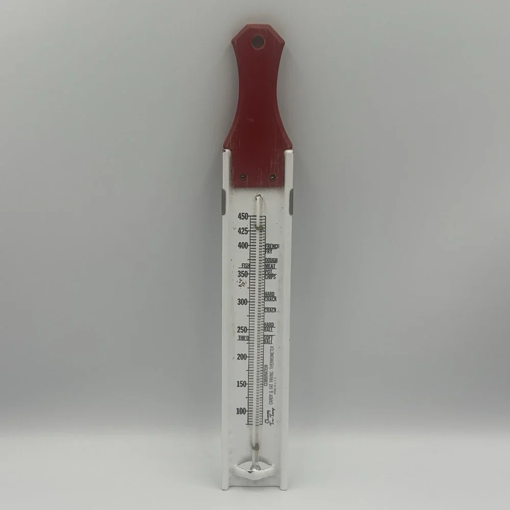 Vintage Charney Tru-Temp Deep‎ Fat Frying Candy Thermometer Made In USA